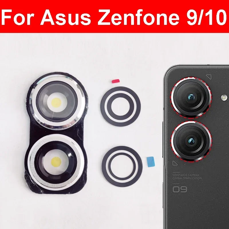 

rear back camera glass lens frame cover For Asus ZenFone 9 ai2202/10 ai2302