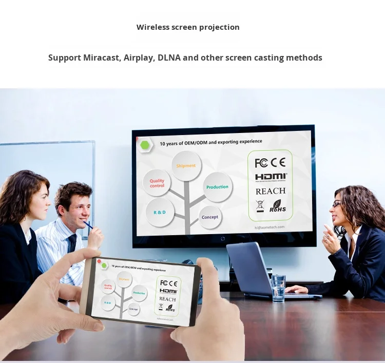 S90 Mini DLP Pocket Projector Android 1080P Full HD WIFI لـ Bluetooth IOS لـ HDMI USB للمسرح المنزلي بدقة 4K تلقائي