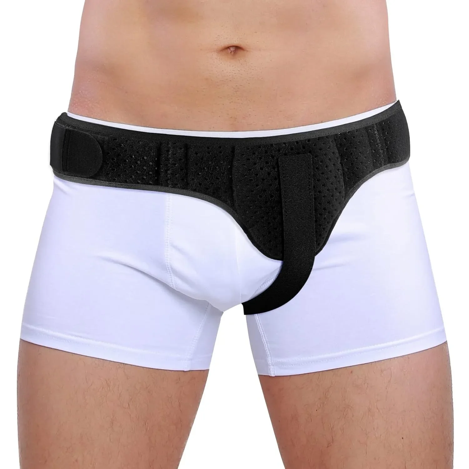 Men's Medical Hernia Support Belt Adjustable Waist Strap With Detachable Pad For Inguinal Sports Hernia Relief Breathable Design