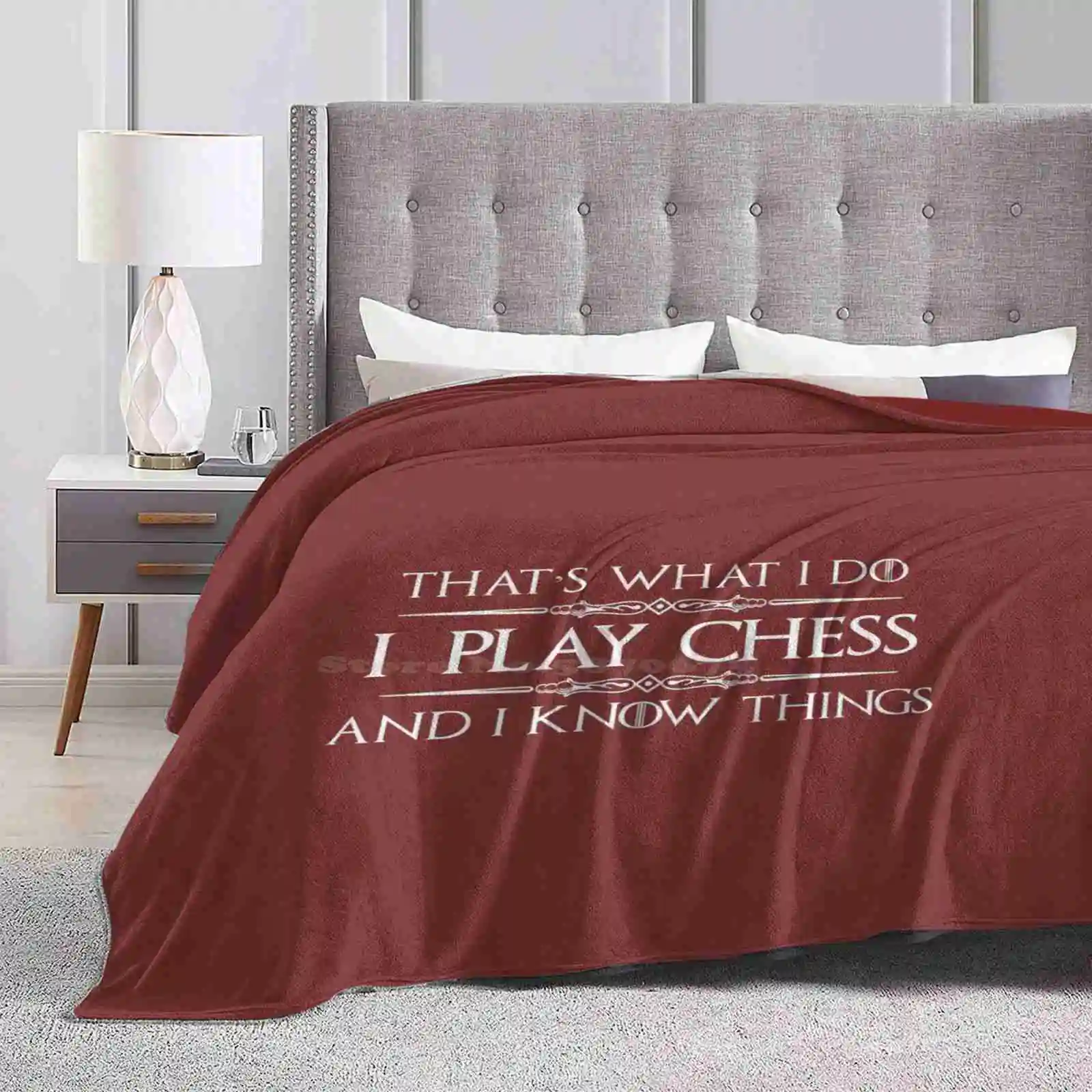 Chess Player Gifts-I Play Chess & I Know Things Funny Gift Ideas For Chess Game Players & Lovers With Chess Set All Sizes Soft