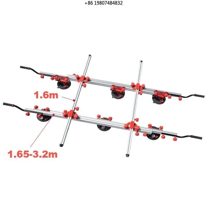 Aliexpress Hot Sale Large Format Tile Lifting Frame with Vacuum Suction Cups Manual Carrying and Transfer System for Heavy Tile