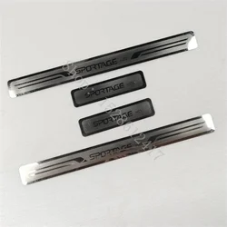 4PCS For KIA SPORTAGE Hev 2020-2024 Car Styling Stainless Steel Door Sill Scuff Plate Stickers Auto Accessories