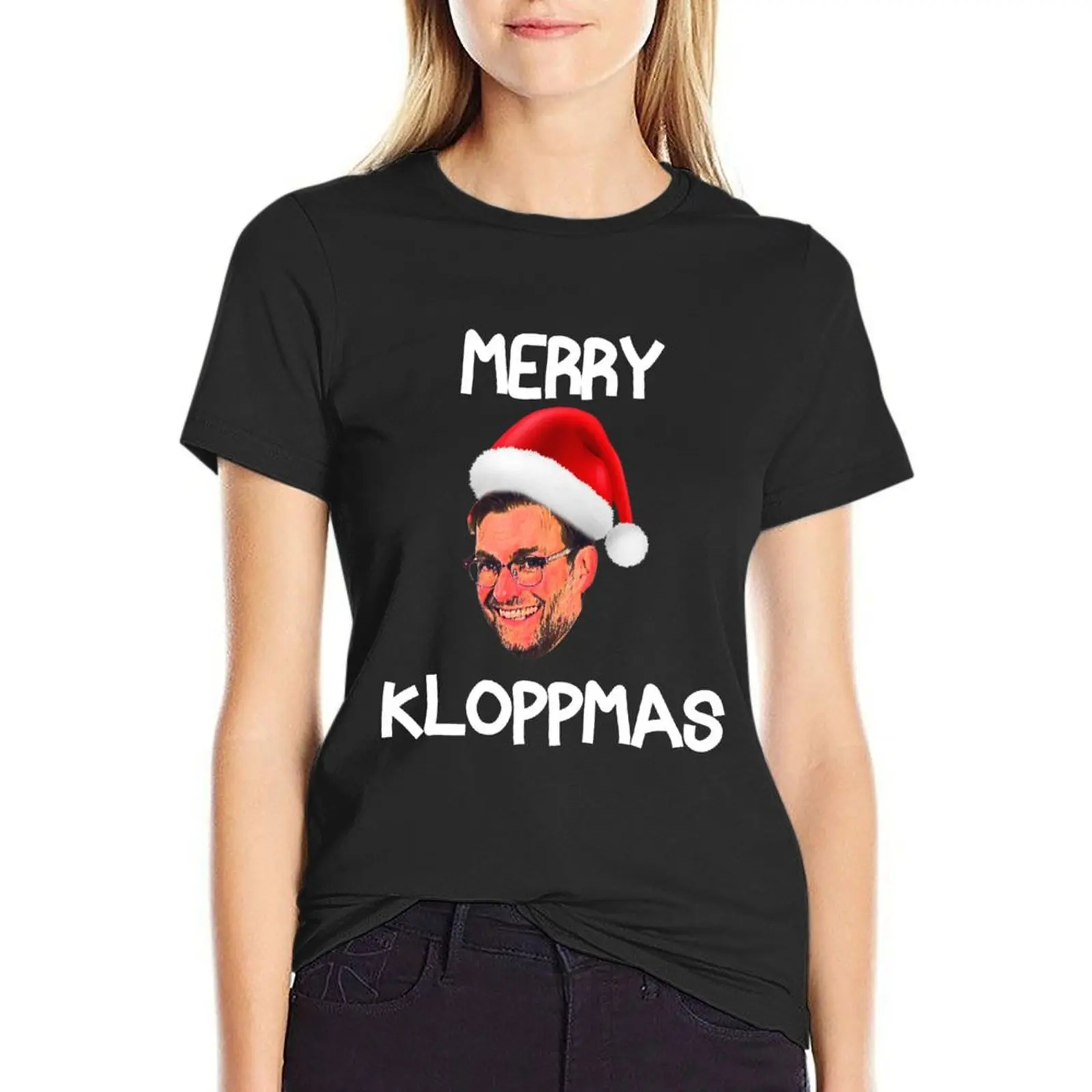 Merry Kloppmas T-Shirt kawaii clothes female graphic t-shirts for Women