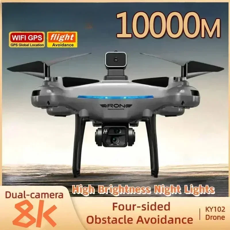 

Ky102 Drone 8k Profesional Dual-camera Aerial Photography 360 Obstacle Avoidance Optical Flow Four-axis Rc UAV 10000m