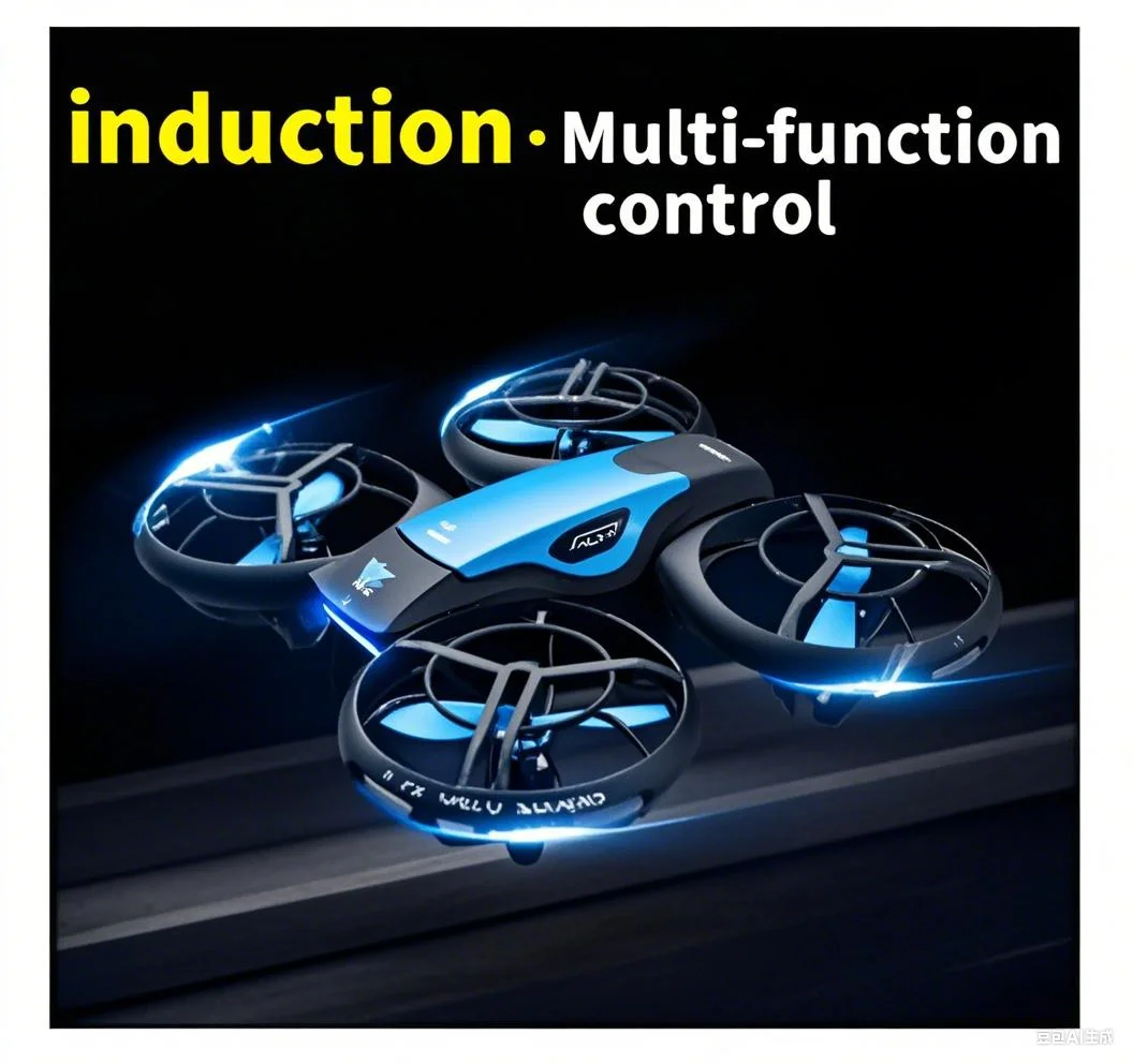 طائرة بدون طيار V8 Mini FPV RC 4K HD 1080P واسعة الزاوية واي فاي وظيفة الحفاظ على الارتفاع لعبة أطفال مثالية 4DRC