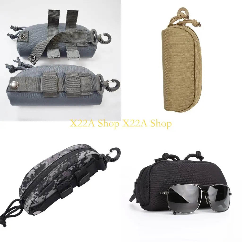 Unique Stylish Protective Glasses Case Stiff Synthetic Plastic, Fabric For Daily Commute