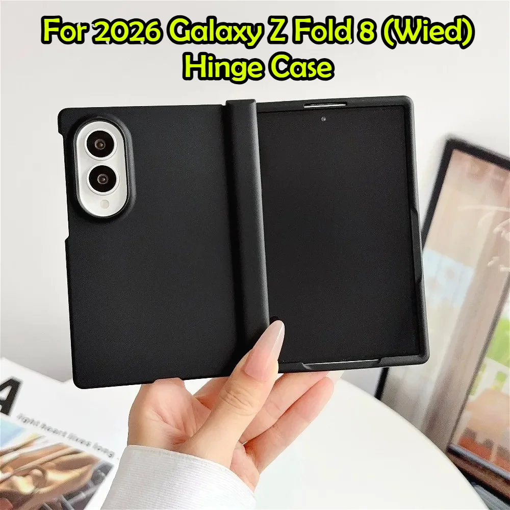 3 in 1 Ultra Thin Candy Color Hinge Case for Samsung Galaxy Z Fold 8 Wide Ultra 7 6 5 4 3 Full Coverage Shockproof Hard PC Cover