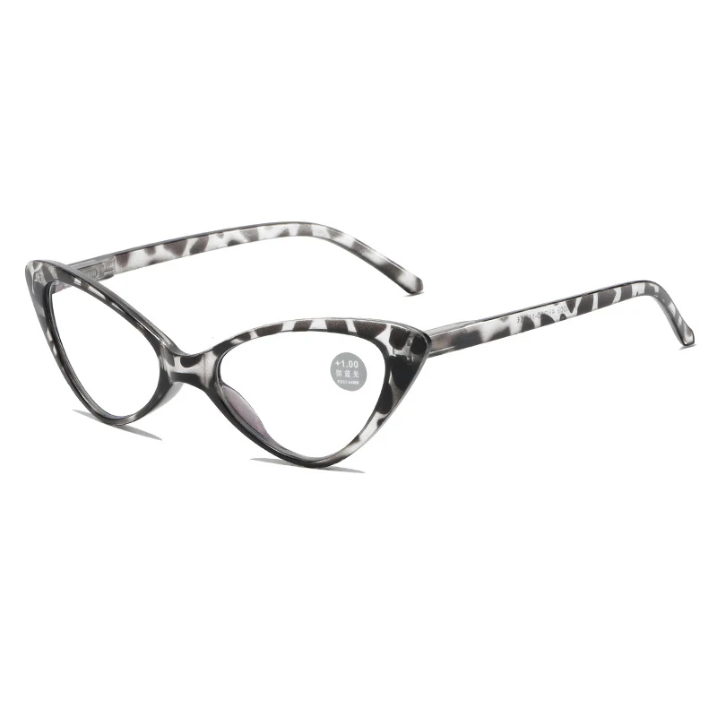 Ahora Fashion Women Blue Light Cat Eye Glasses Small Frame Leopard Eyeglasses Female Retro Computer Clear Lens Reading Glasses