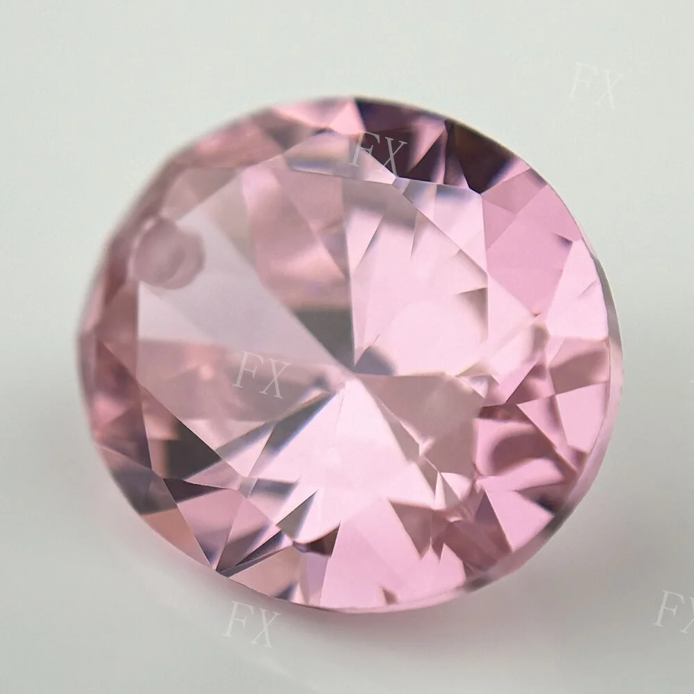 Oval Single Hole Pink 4x6~10x12mm Loose Cubic Zirconia AAAAA CZ stone Synthetic  Gemstones for Jewelry  DIY free shi