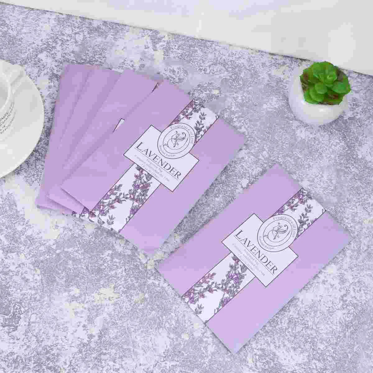 5 Lavender Scented Sachets Bag with Hanger Air Freshener Deodorizer Scented Sachets Bags for Drawer and Closet