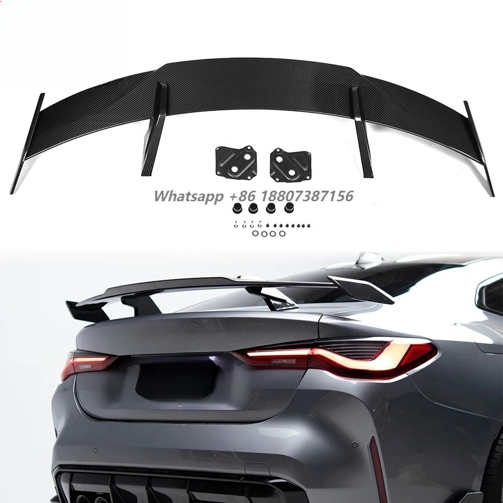 

Dry Carbon Fiber MP Style Rear Wing Spoiler for M3 G80 M4 G82 G83 Upgrade Rear Splitter Lip Trunks Diffuser Aerodynamic