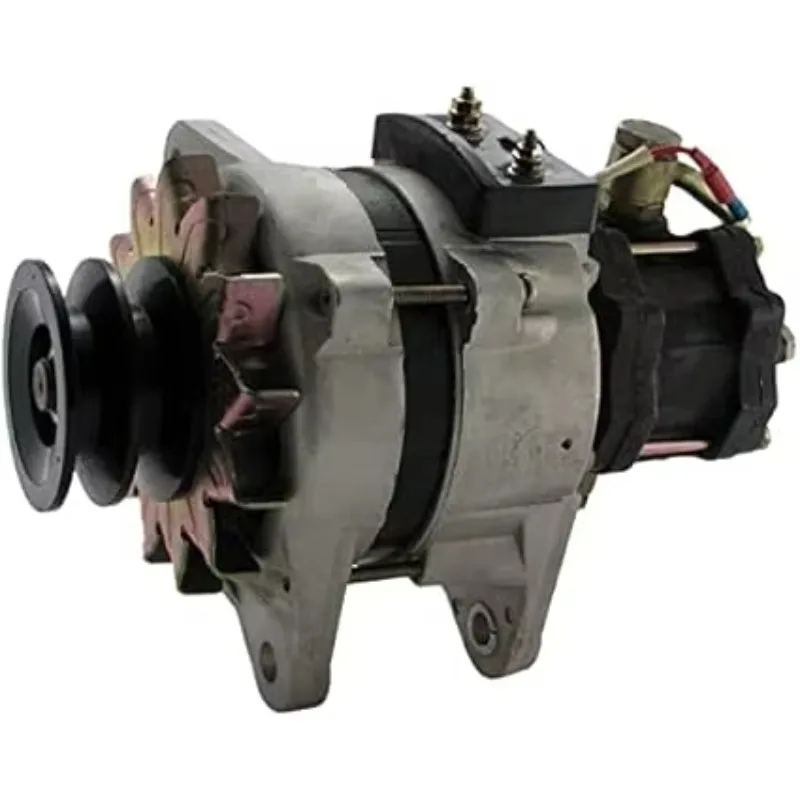 Alternator Compatible for Hitachi Excavators with 6BD1 Engines 88-07 24 Volt 25 Amp with Vacuum Pump Replaces 0-39000-0120
