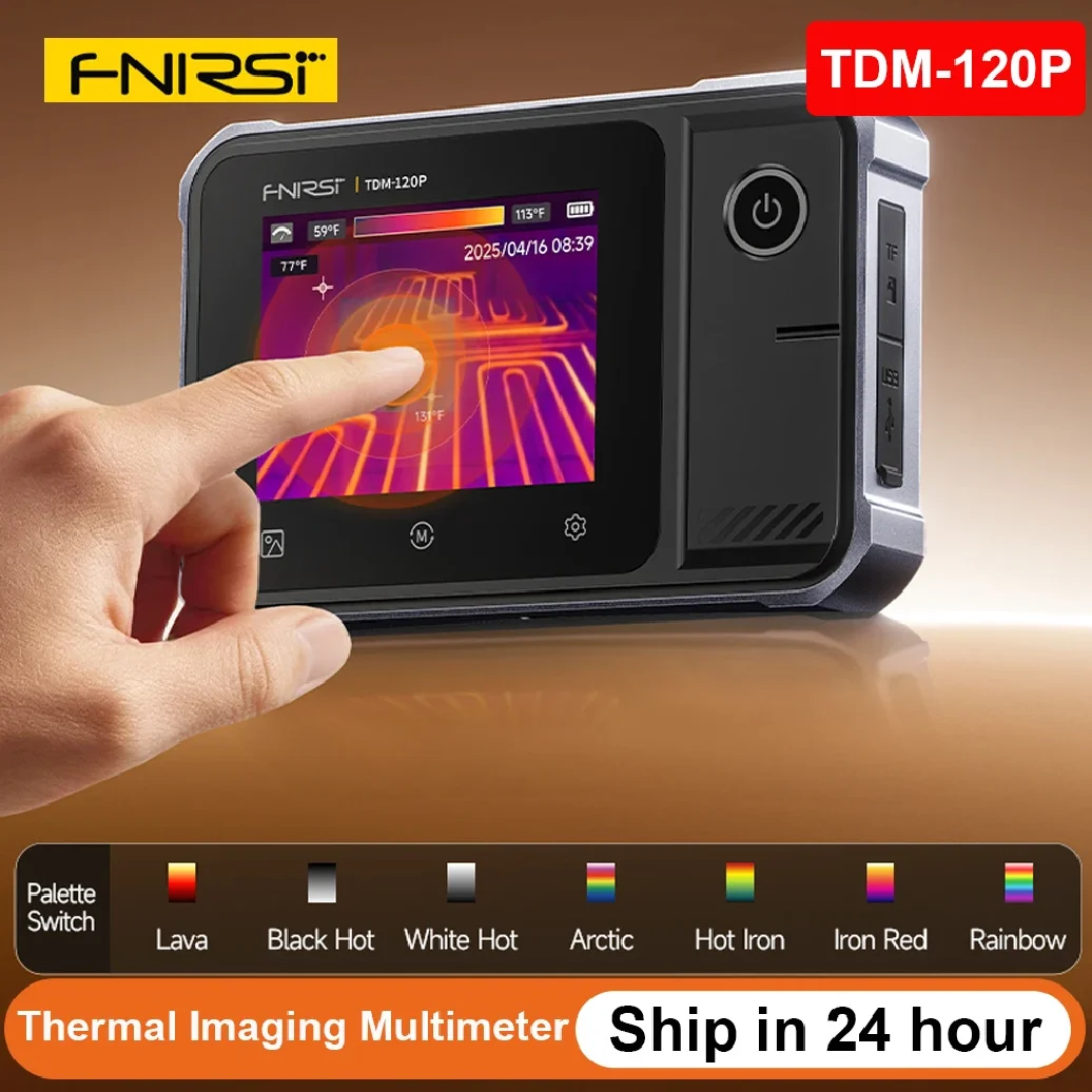 FNIRSI TDM-120/TDM-120P Thermal Imaging Multimeter, 2-in-1 2.8