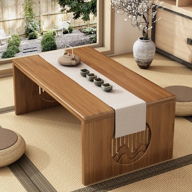 Folding Table with Bay Window,bamboo for Home Use,tatami Tea Table,coffee Table,study on Bed,low Table,Japanese Dining Tables