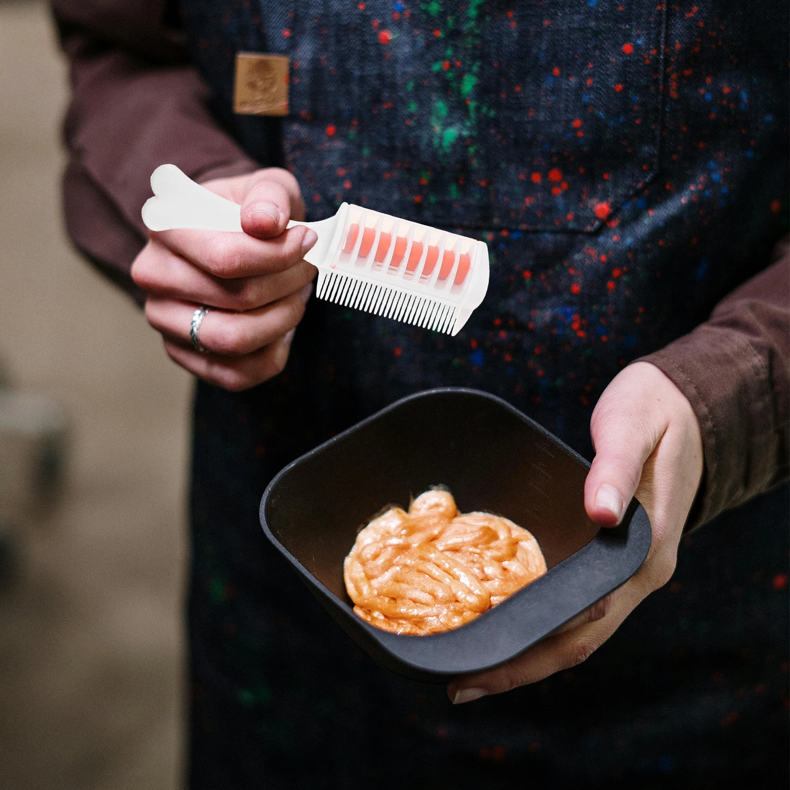 

8pcs Dye Washable Temporary Hair Color Applicator Brush Vibrant Party Hair Chalk Tool Ergonomic Design