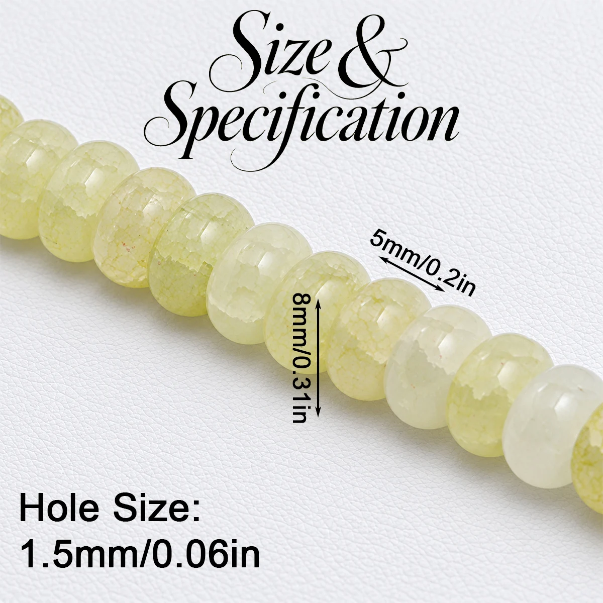 5x8mm 50/150pcs Glass Multicolored Water Dyed Abacus Beads Spacer Loose Beads For Jewelry Bracelets Necklace Making DIY Accessor