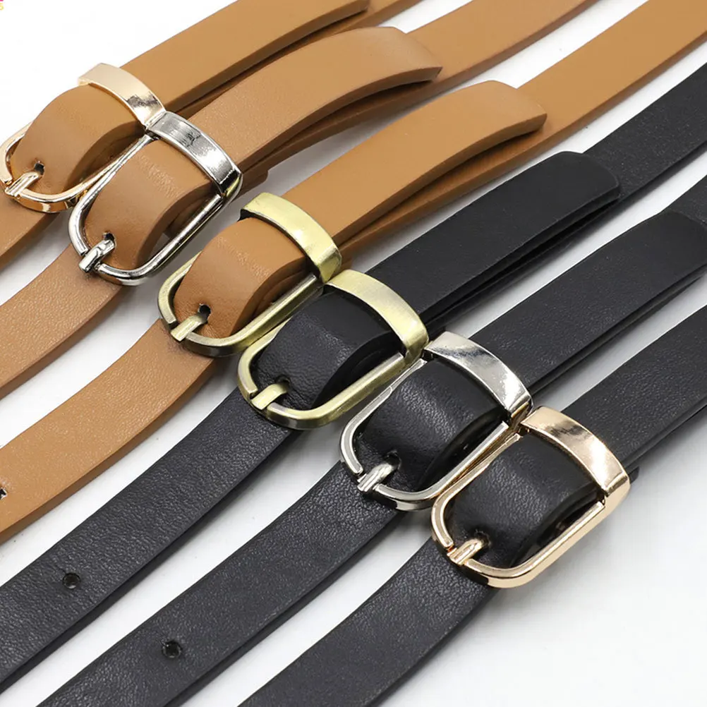 

120Cm Adjustable Pu Bag Strap For Cross Body Shoulder Bag Replacement Accessory Black Brass Buckle Long Comfortable Strap
