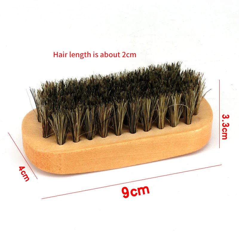 Brosses de brillant de chaussure de crin de cheval, poils de vernis, bottes de chaussures, brosse de livres d'entretien du cuir, poils de porc