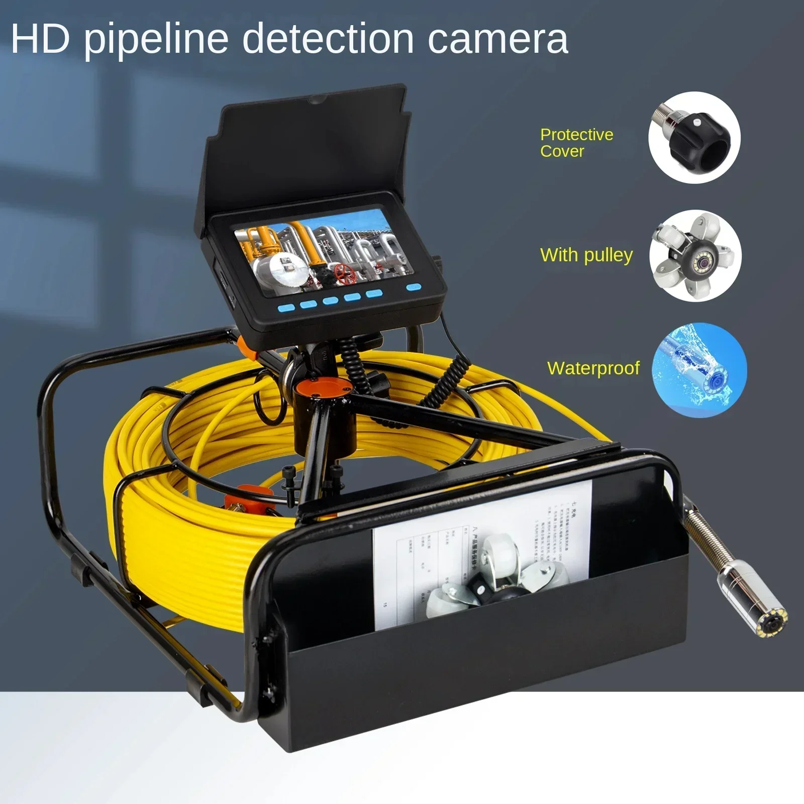 Senpan high-definition industrial pipeline endoscope, municipal sewage maintenance camera, maintenance, dredging inspection