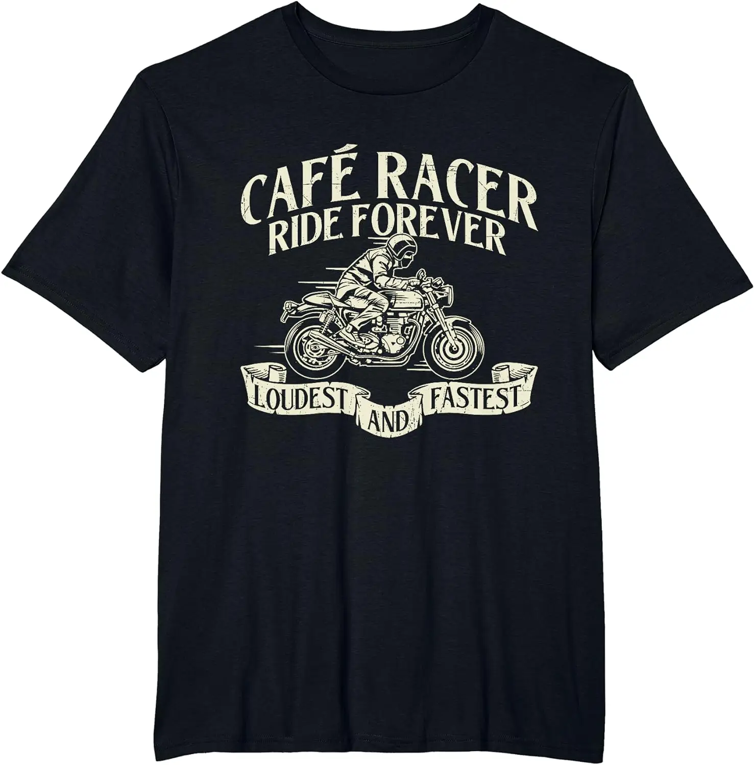 Caferacer Ride Forever - Biker Motorcycle Rider Motorcycling T-Shirt