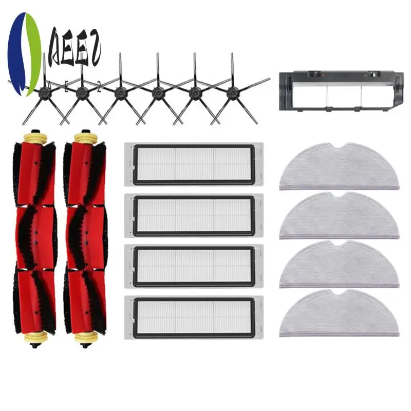 

AEE2-For Roborock S5 S50 S51 S55 S6 S60 S6 Pure Vacuum Cleaner Replacement Accessories HEPA Filter Mop Cloth Main Side Brush