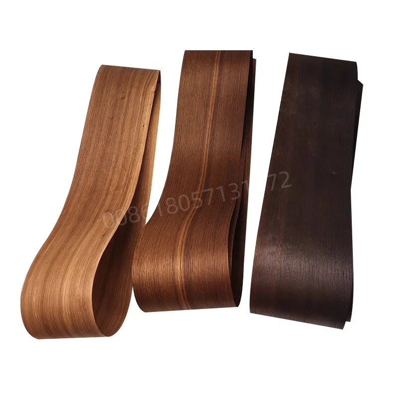 Custom Natural Smoked/Fumed Oak Wood Veneer,1 Piece, about 0.25-0.5mm thick, for Furniture & DIY Woodworking, Brown,Coffee