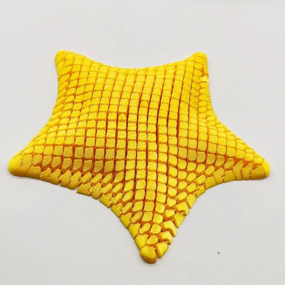 화려한 불가사리 장식 관절 그라데이션 3D 프린팅 불가사리 장난감 움직이는 관절 다양한 색상의 움직이는 불가사리 장난감