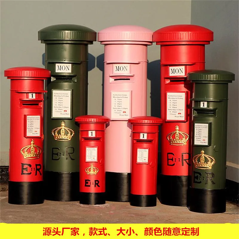 Factory direct sales British Post mailbox extra large model mailbox mailbox bar cafe retro decoration ornament