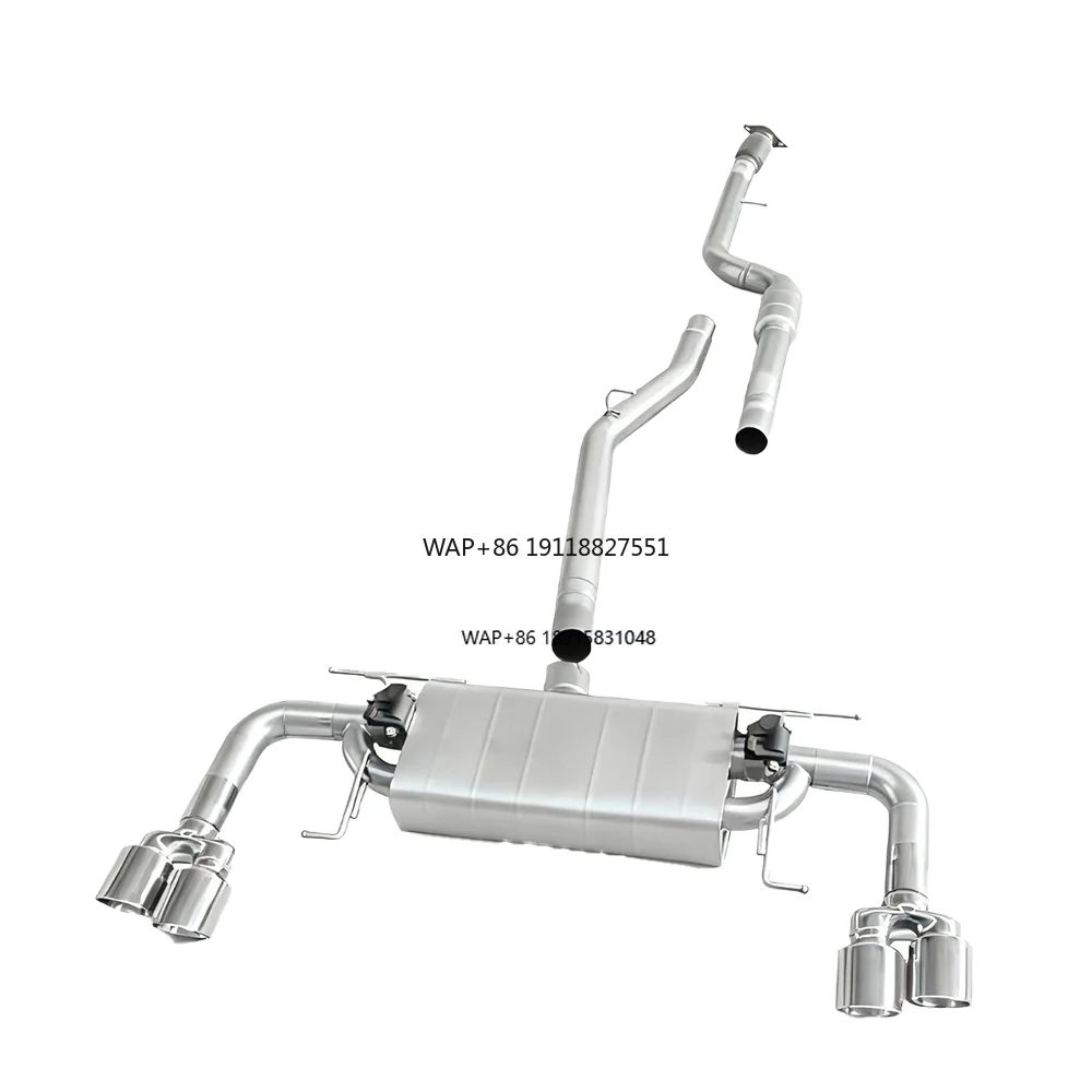 

Hot Selling Stainless Steel Exhaust System for 2.0T Auto Performance Catback Pipes Muffler Valves 1.5mm