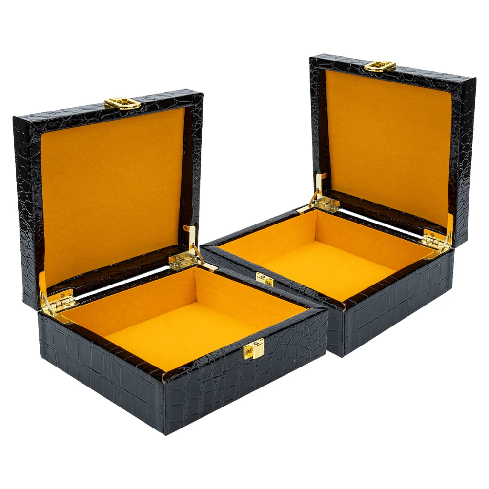 

2 Pcs Cigar Storage Box Case Humidor Humidifier Humidors Compartment Classy Unique Cigarette Organizer Pouch Man