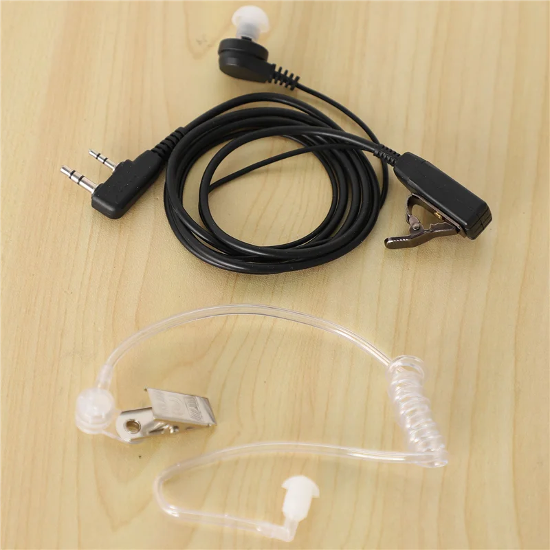 Auriculares con micrófono PTT de 2 pines, tubo acústico oculto, auricular interno para Kenwood, TYT, Baofeng, UV-5R, accesorios de Radio CB, BF-888S