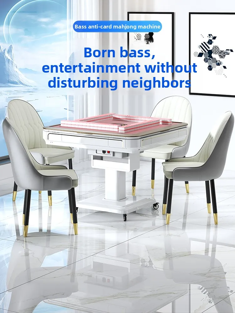 

FY intelligent bass mahjong machine dining table dual-purpose heating electric folding mahjong table household
