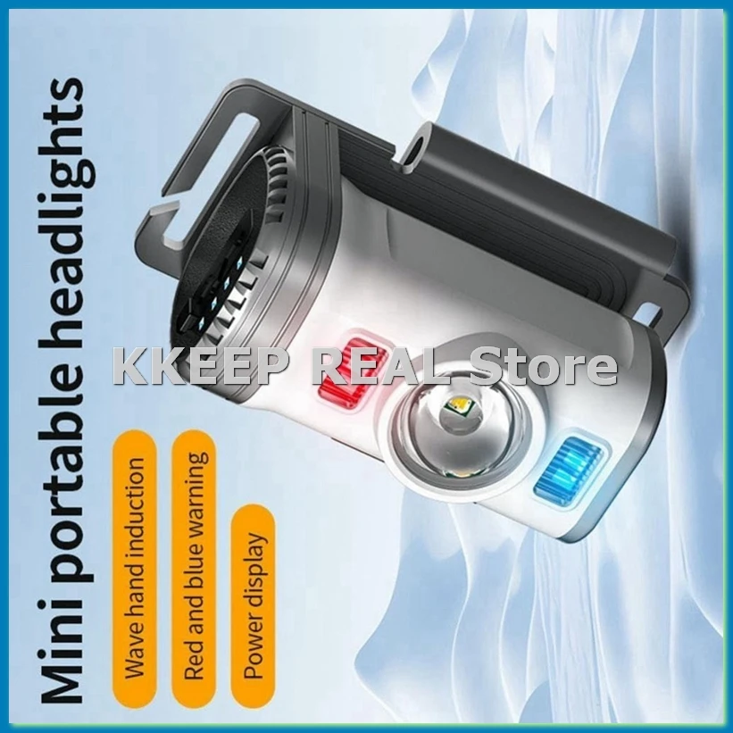 

LED Sensor Hat Clip Lamp Waterproof Head Light Rechargeable Fishing Searching Light Camping Light Night Head Flashlight-A33R