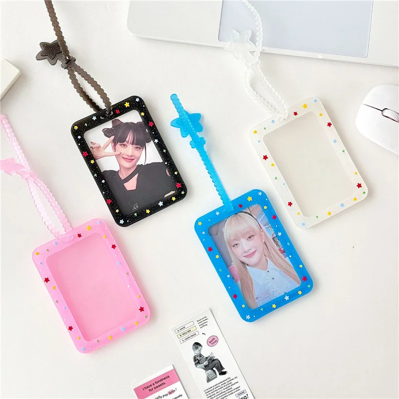 Kpop 3 Inch Photo Card Card Holder Postcard Card Holder Idol Fine Photo Display Frame Collector Card Lomo Card Binder Photocards