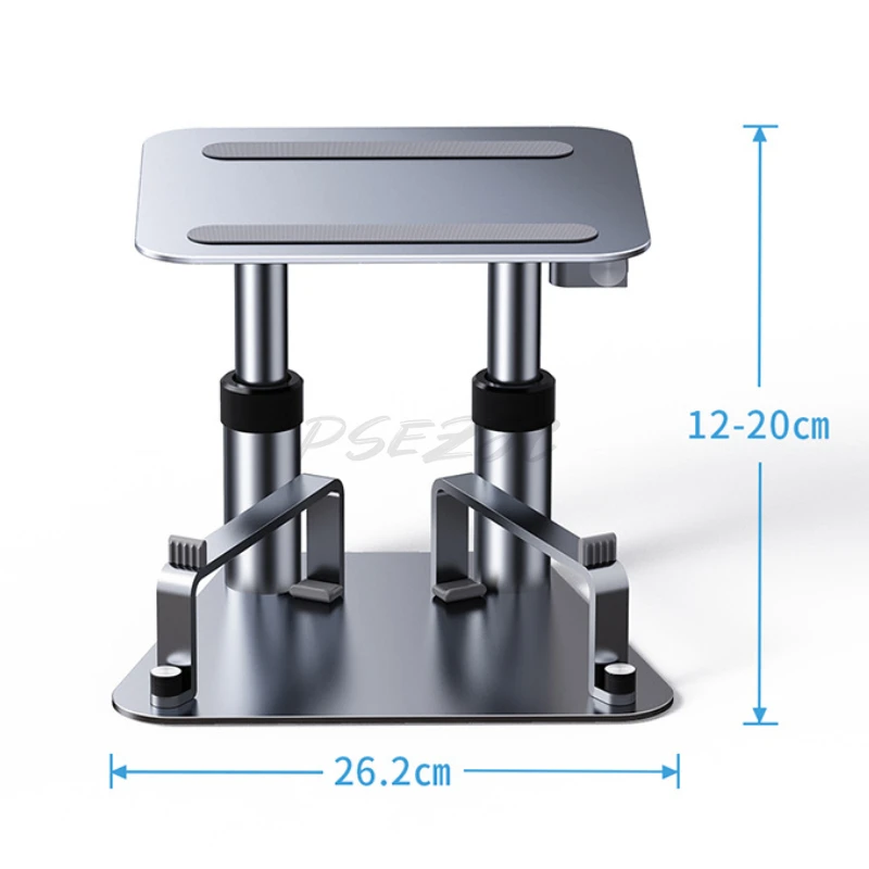 2-in-1 Aluminum Alloy Monitor Stand with Adjustable and Extendable Screen, Phone Stand, Computer Keyboard Stand