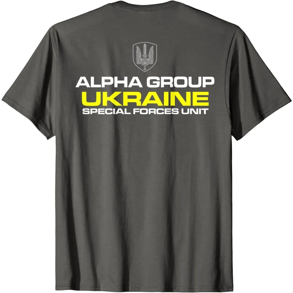 2024 Ukraine Special Forces Alpha Group Spetsnaz SBU T-Shirt. Summer Cotton Short Sleeve O-Neck Mens  New Oversized T Shirt