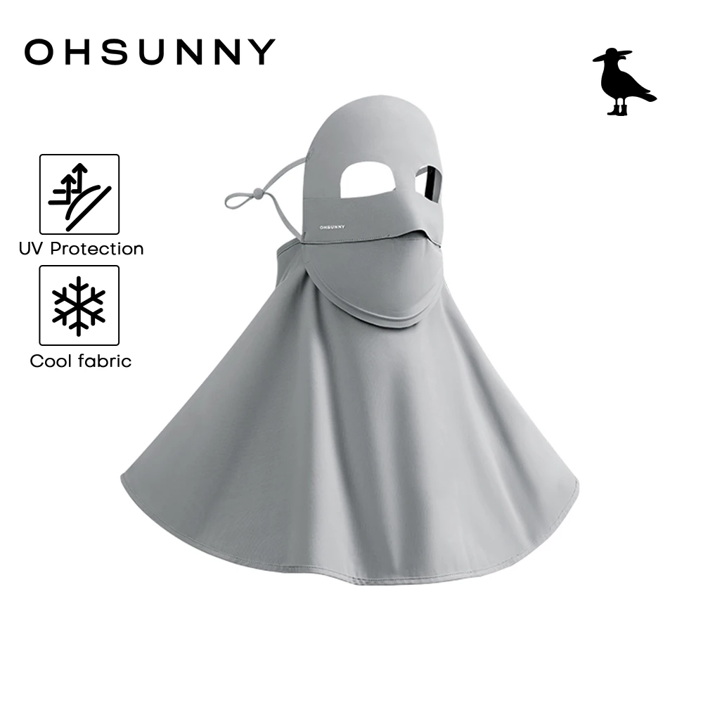 

OhSunny Hiking Scarves with Face Coverage Sun Protection Neck Flap Breathable Quick Dry,UPF 50+ Outdor Anti-uv Face Masks