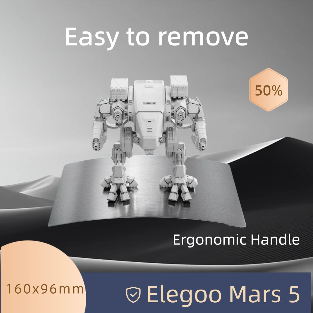 

ENERGETIC160x96mm SLA/DLP Plate for Elegoo Mars 5 Ultra /Mars 4/Mars 4 Ultra Magnetic Resin Steel Sheet+ Hot Bed Sticker