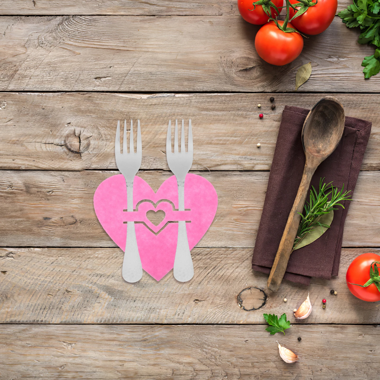 4 pçs coração faca e garfo saco talheres bolso casamento talheres bolsos em forma bolsa titular conjunto