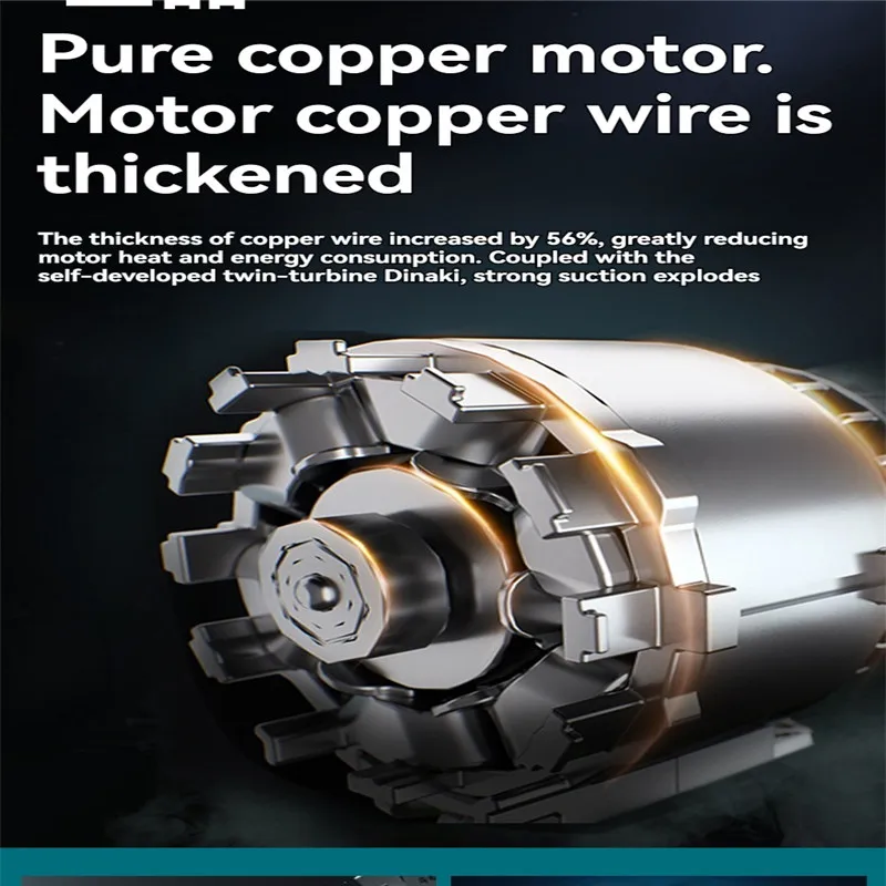 مكنسة كهربائية ليثيوم أيون مريحة لجامع غبار السيارة المنزلية، مكنسة محمولة باليد، شفط قوي للغاية، صناعية مريحة