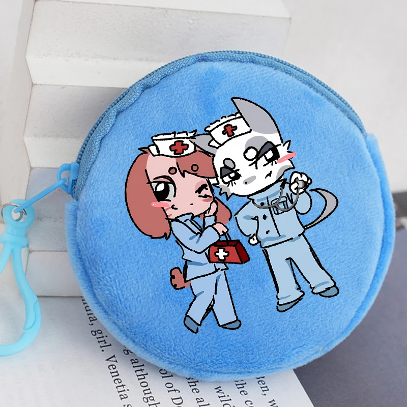 Animal Hospital Round Coin Purse Anime Character Printed Money Pouch Cartoon Portable Mini Storage Bags Kawaii Wallet Gifts Hot