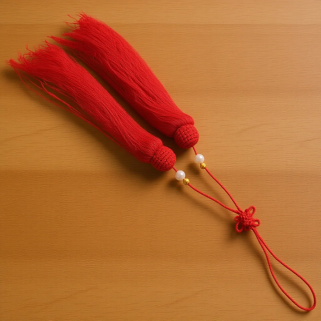 

Secure Hanging Tassel for Tai Chi Sword Red Tassel Pendant Martial Arts Decor Bright Color Accessory Gear