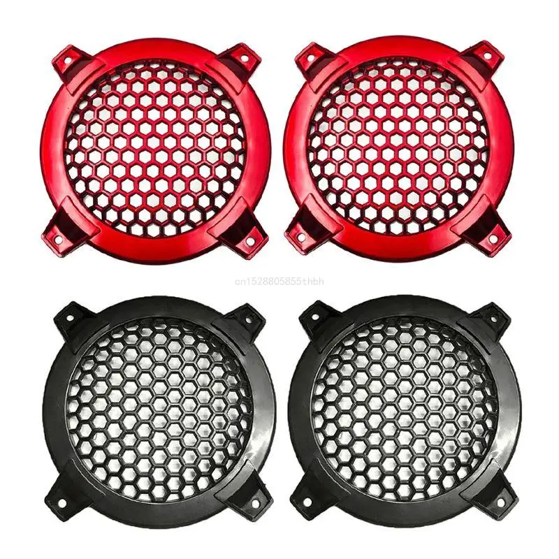 1 Pair Auto Speaker Cover Car Subwoofer Grille Accessories 4 Inches 123mm