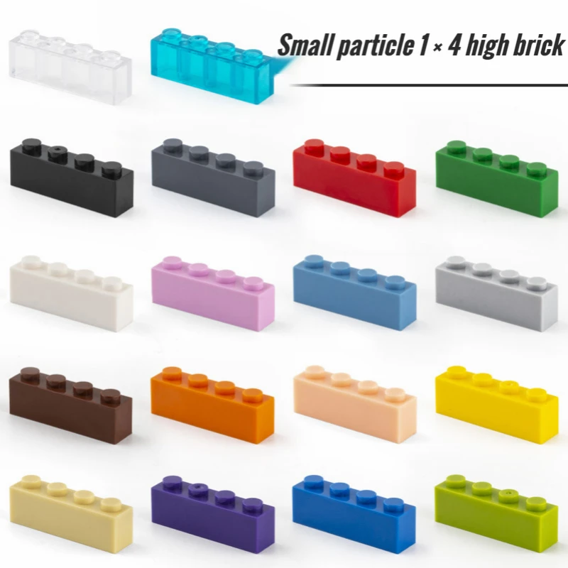 

20pcs DIY Thick Figures Bricks 1x4 Dots Building Block Educational Classic Brick Compatible 3010 Plastic Toys For Children