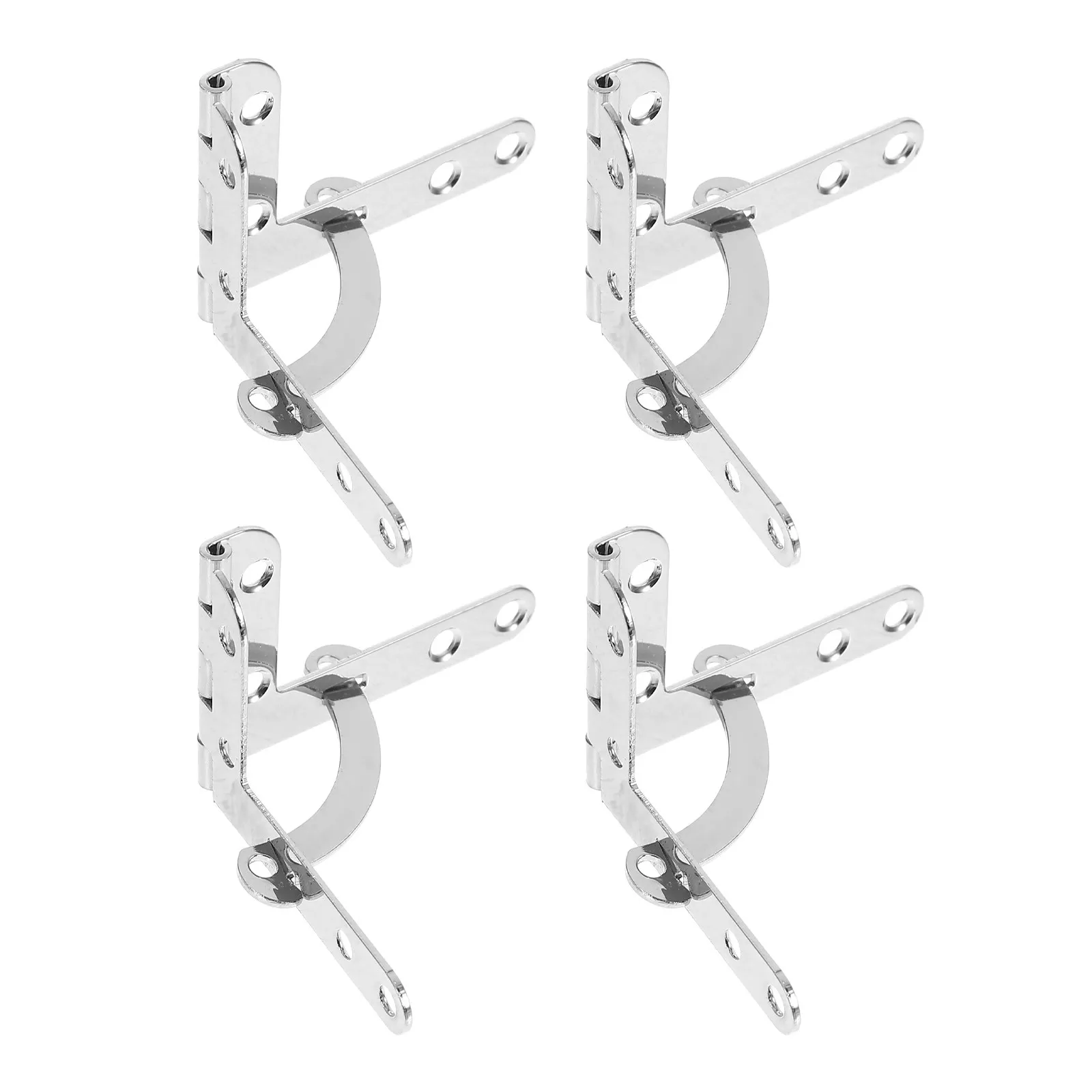 1Set Elegant Silver Alloy Round Right Angle Hinge for Wooden Box Jewelry Box DIY Project Lid Flip Hinge Vintage Decorative