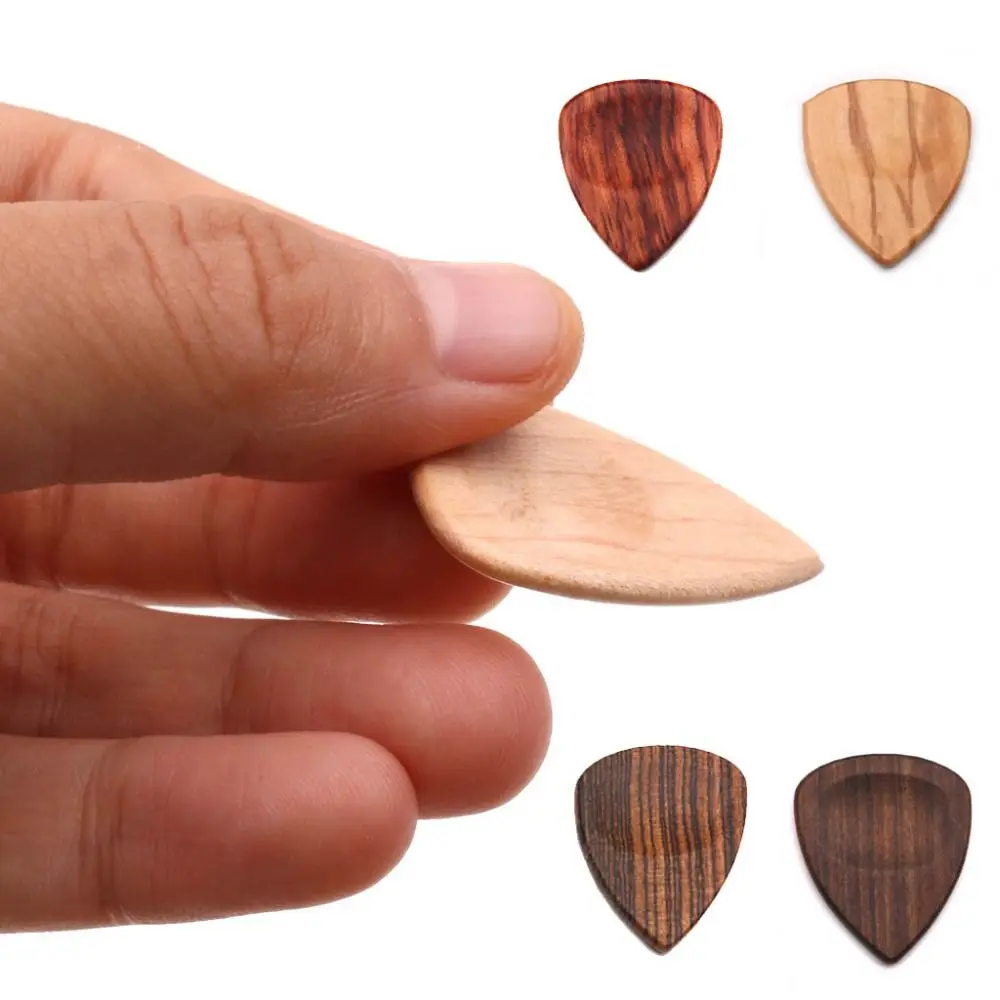 

Acoustic Guitar Picks Guitar Picks Wood Picks Acoustic Guitar Plucked Accessories Guitar with Storage Box Pick Tools Portable