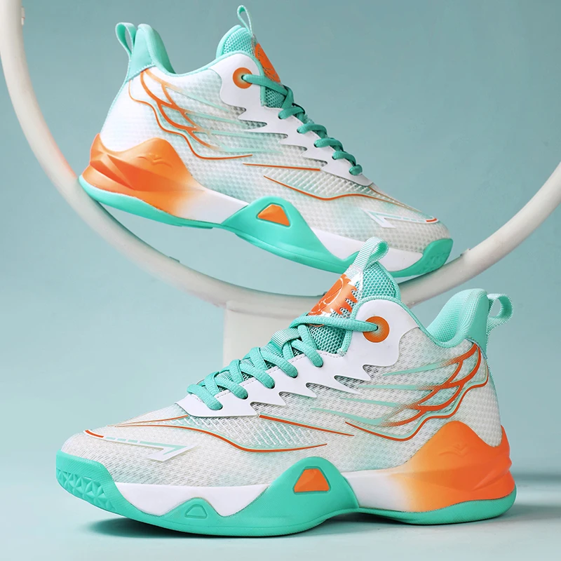 New Basketball Shoes Shock Absorption Midsole Student Sports Casual Shoes Cushioning Comfortable Footwear for Students - view 5