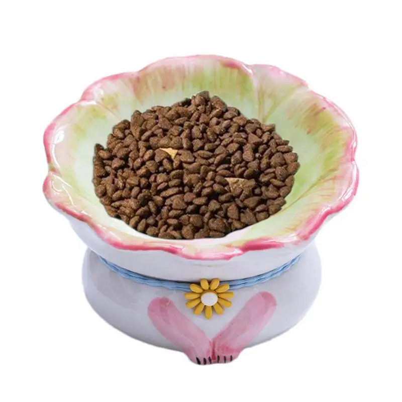 

Raised Cat Bowls For Indoor Cats Raised Cat Food Bowl Slanted Cat Dish Anti Vomiting Raised Cat Food 15 Tilted Stable Cat Bowls