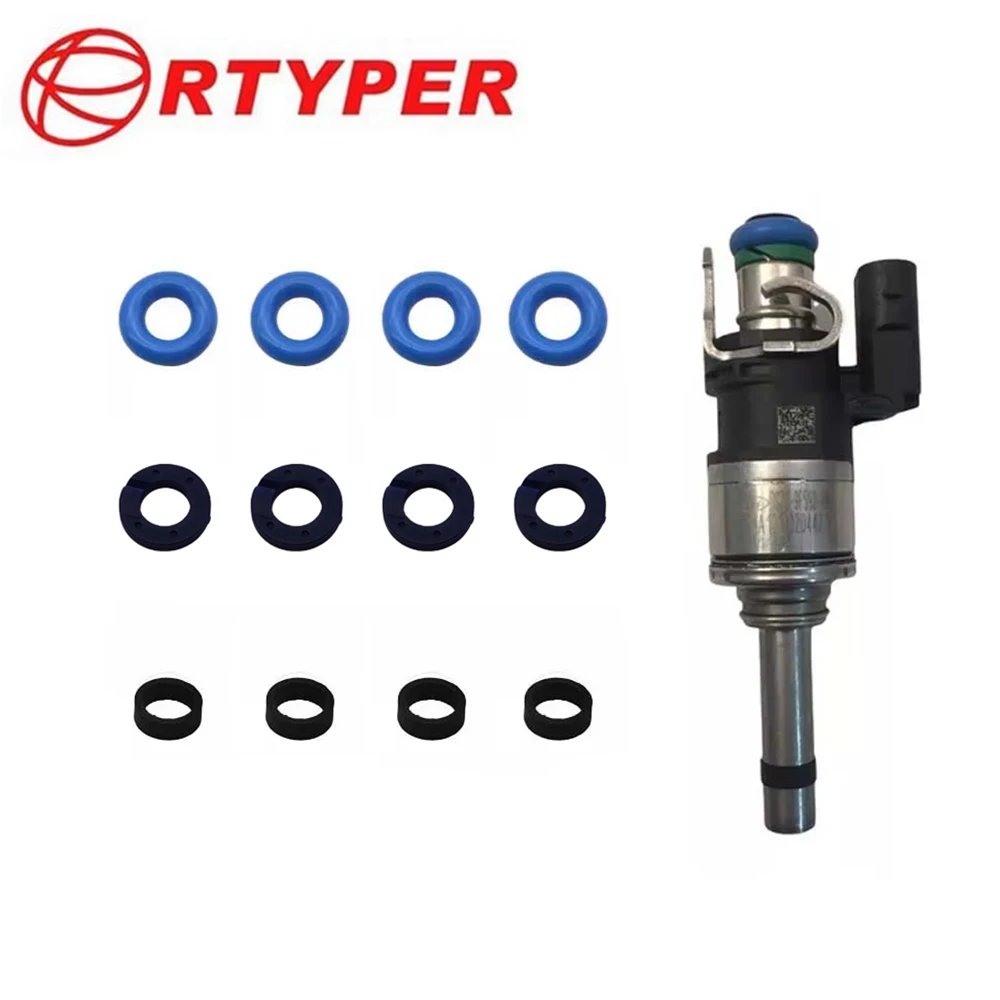 

1/4 Sets Fuel Injector DS7G-9F593-EA DS7G9F593EA Repair Motorcraft Oring Kits Compatible with Ford Escape Fusion 1.5L 2014-2020