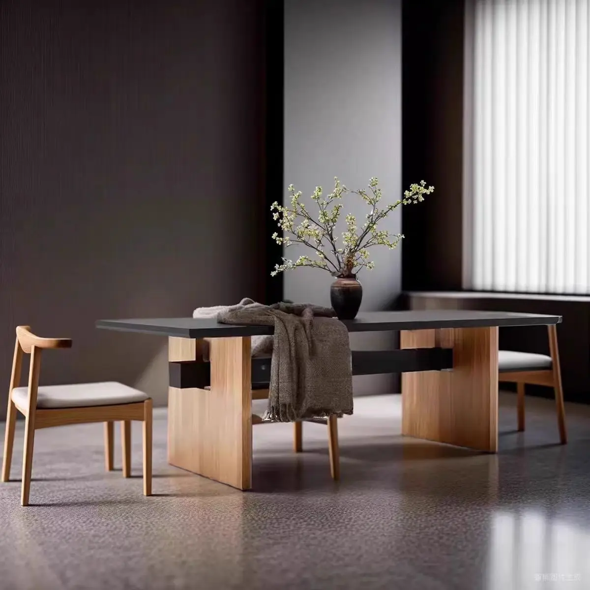 

hu-Italian Nordic Furniture Wooden Dining Table 4 6 8 10 Seater Dining Room Table Modern Dining Table Set#